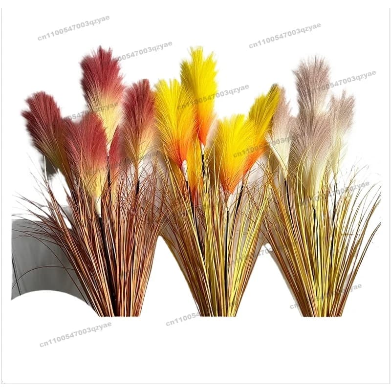 Color Simulated Reed Grass Ornament Living Room Landscaping Handle Bundle Simulated Onion Grass Green Plants Artificial Plants