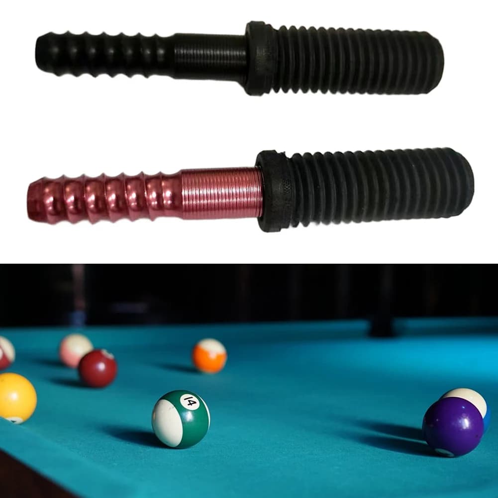 Inserto a vite a sgancio rapido in alluminio nero per riparazione e sostituzione dell'asta della stecca da biliardo Predator, 74 mm