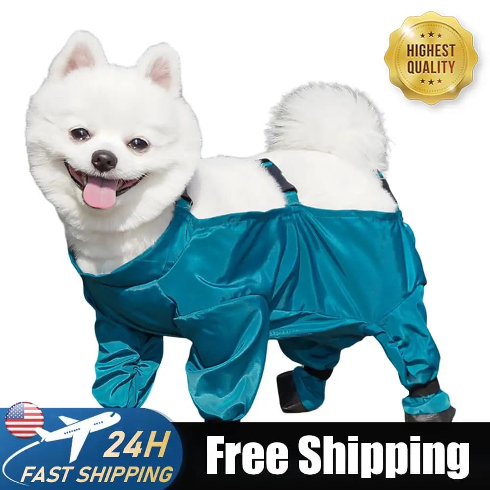 Pantaloni a Quattro Zampe per Cani, Leggings Antimacchia con Stivali, Protezione per Zampe per Passeggiate, Corsa ed Escursioni all'Aperto