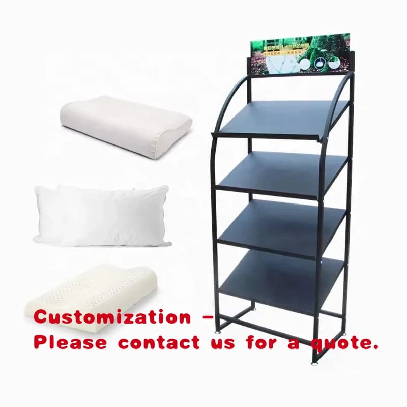 Cuscini da viaggio in schiuma personalizzati per letto, tappeti in stile moderno, espositore in metallo per stoccaggio e presentazione