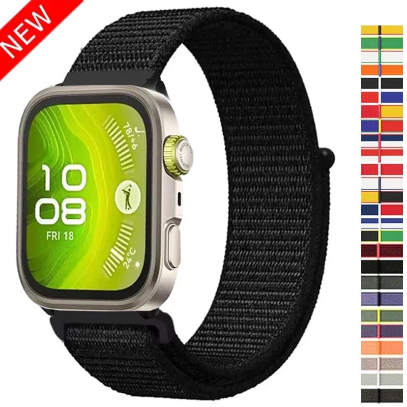 Nylon loop band For huawei watch fit 4 pro strap wristband breathable Sport bracelet correa huawei watch Fit 3-Fit 4 Accessories