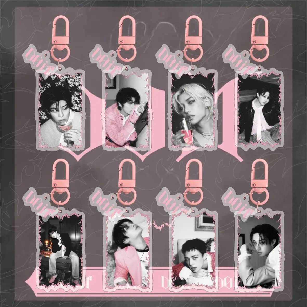 Portachiavi Cartoon K-POP Stray Kids, Nuovo Album SKZOO, Portachiavi in Acrilico, Ciondolo per Borsa SKZOO, Accessori Star Perils