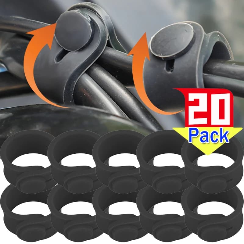 1/5/10/20 Pz Moto Telaio In Gomma di Fissaggio Cavo Cablaggio Cavo di Alimentazione Fascetta Linea Frizione Fascette Freno Elastico Fix Accessori