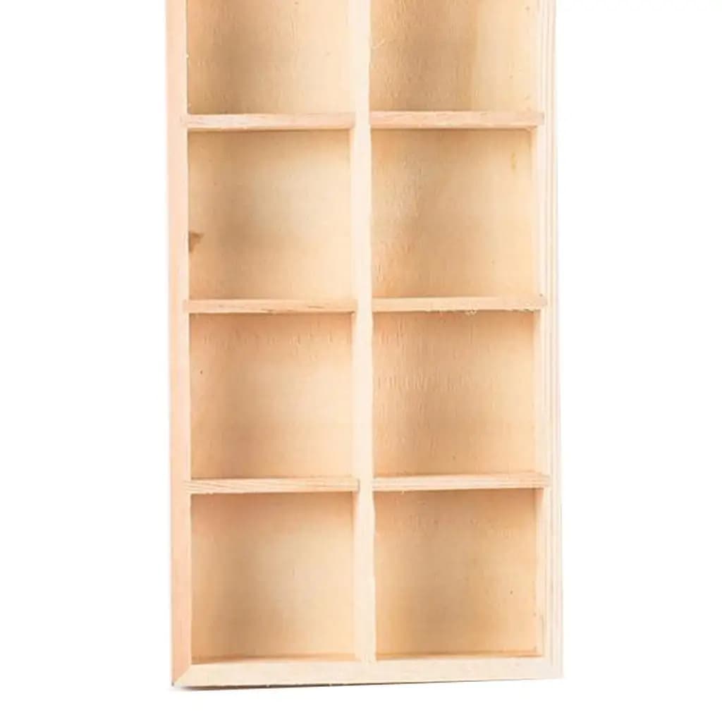 Wooden Seed Starting Tray Inserts Rectangular Garden Planter for Flowers Herbs Balcony Home Storage