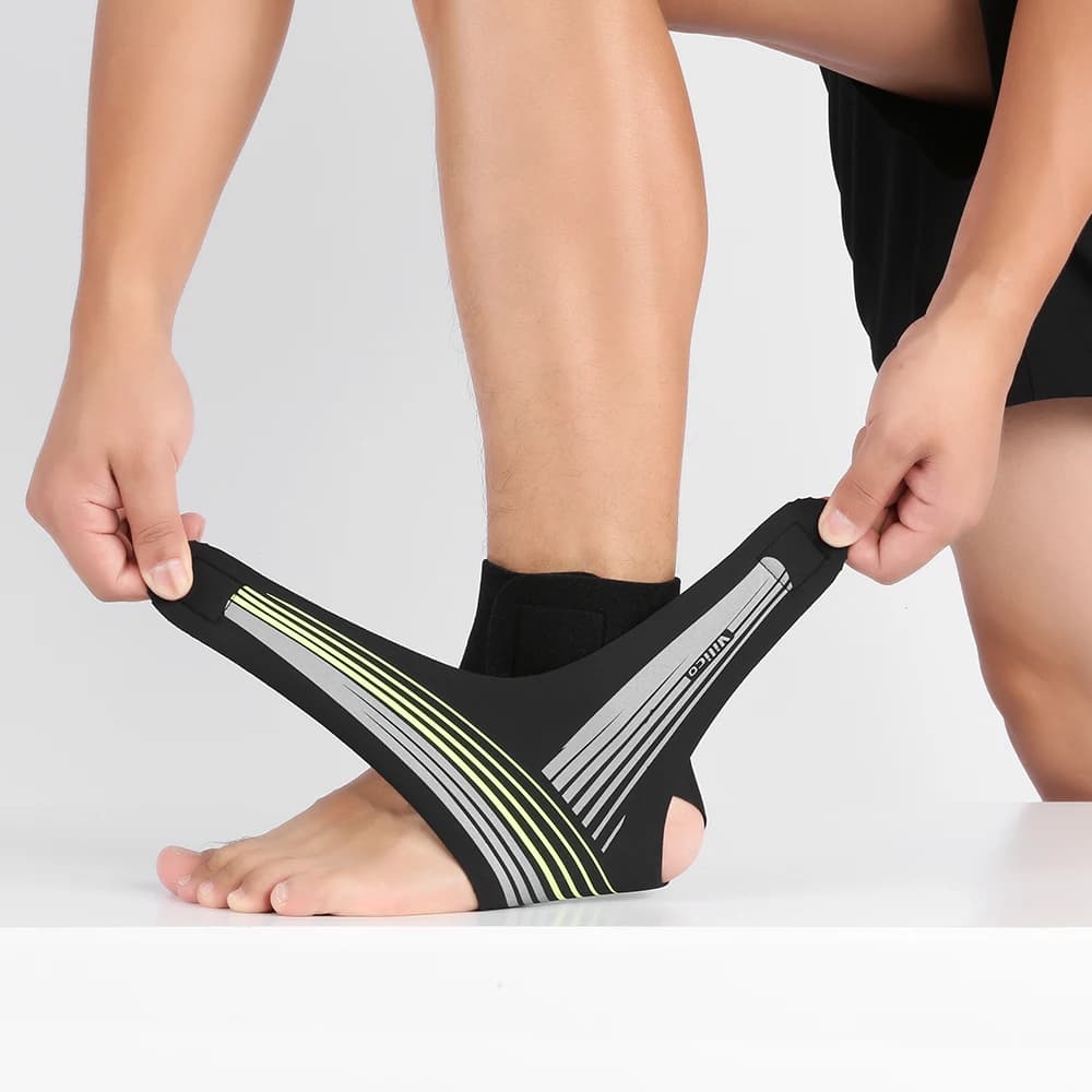 Supporto Regolabile per Caviglia, Fascia Elastica Traspirante Anti-Rotazione, Protezione per Fitness e Sport