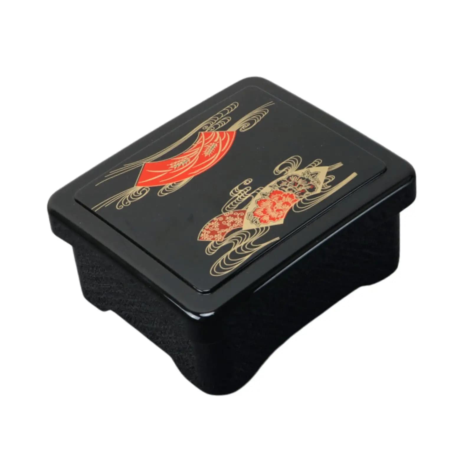 Contenitore Bento con Coperchio, Imitazione Laccata, Tradizionale, Portatile, per Preparazione Pasti, Pranzo, Snack, Picnic, Sushi, Catering, Lavoro