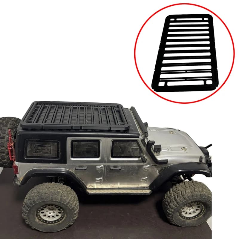 1 Pezzo Portapacchi per Auto RC Modello per WLtoys 104006 Crawler Scala 1/10 Piattaforma di Stoccaggio sul Tetto Stampata in 3D Accessori Fai-da-te per Aggiornamento