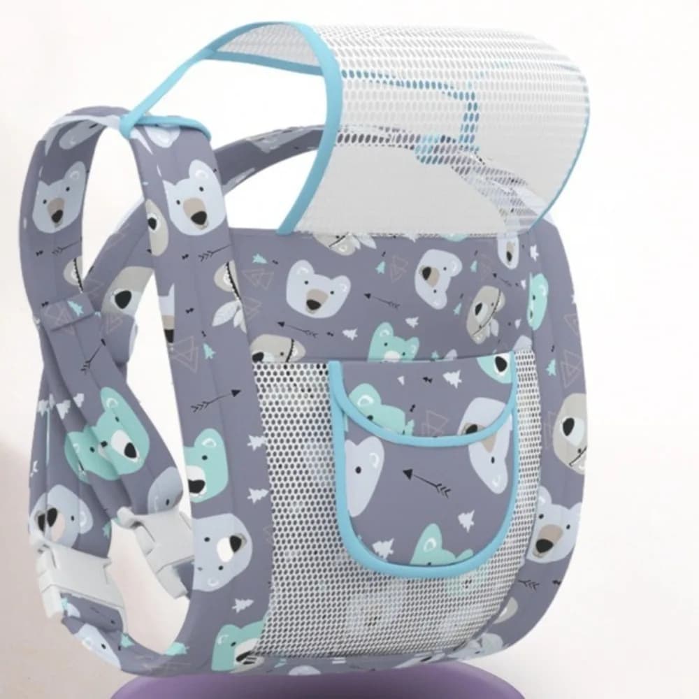 Multifunction Baby Wrap Carrier Infant Kangaroo Bag Mesh Infant Backpacks Horizontal Holding Type Infant Nursing Cover