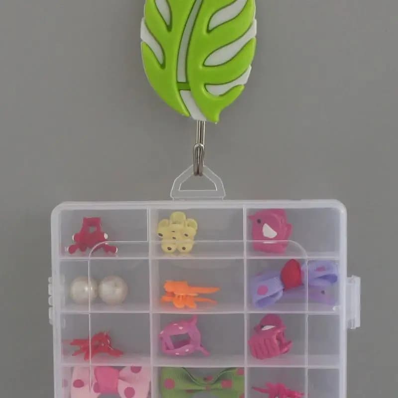 Contenitore di Stoccaggio in Plastica con 24 Scomparti, Scatola per Gioielli e Orecchini, Contenitore per Perline e Viti, Organizzatore per Casa e Esposizione