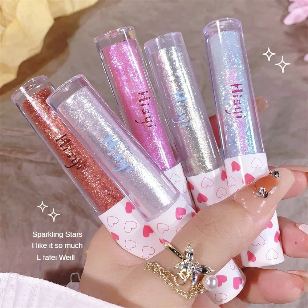 Liquid Eye Shadow Pearl paillettes Brighten Crystal Sleeping Silkworm ombretto monocromatico Sparkling Shimmer Highlight Makeup