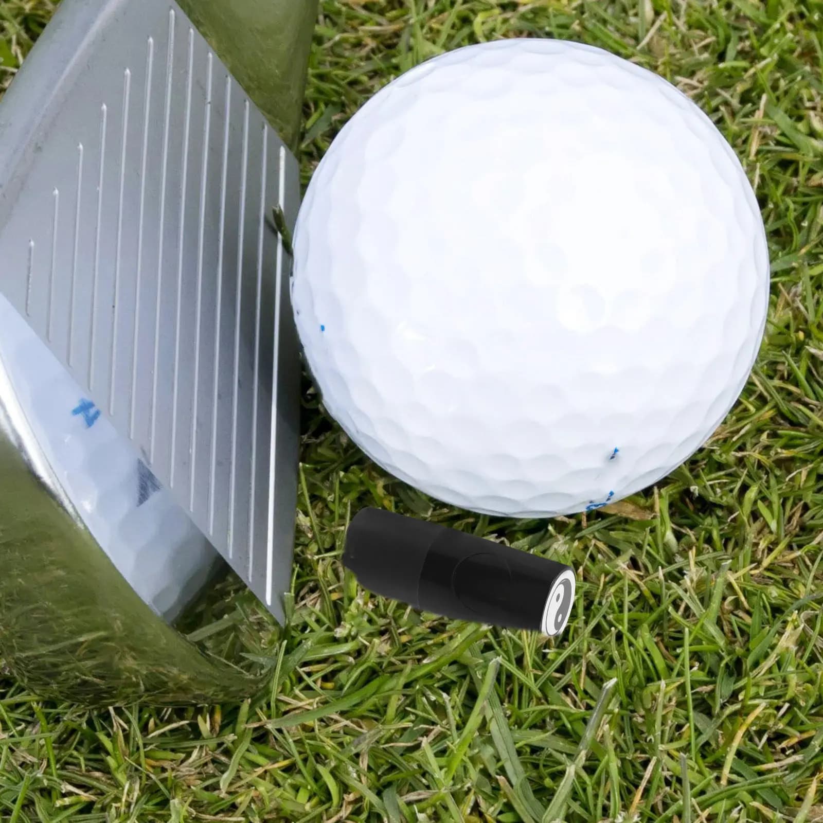 Piccolo ed elegante timbro per palline da golf in plastica, sigillo per palline da golf, pressione senza sforzo, asciugatura rapida, resistente allo sbiadimento, per golfisti e studenti