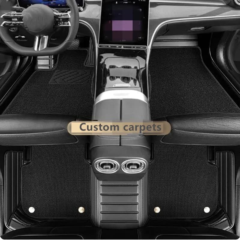Custom special car floor mats for Porsche Macan EV 2025 Top quality rugs waterproof double layers carpets for Macan EV 2024