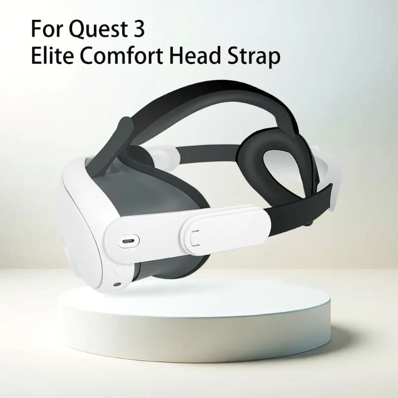 Pressure Relief Head Strap Compatible with Meta Quest 3 VR Headset Fit Adults Kids Various Head Shapes VR Gaming Accessories