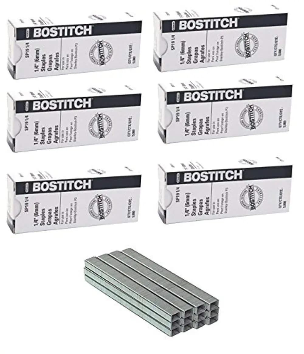 Cucitrice Professionale con Design a Pinza P3, Include 6 Scatole da 5000 Graffette per Ufficio e Uso Domestico