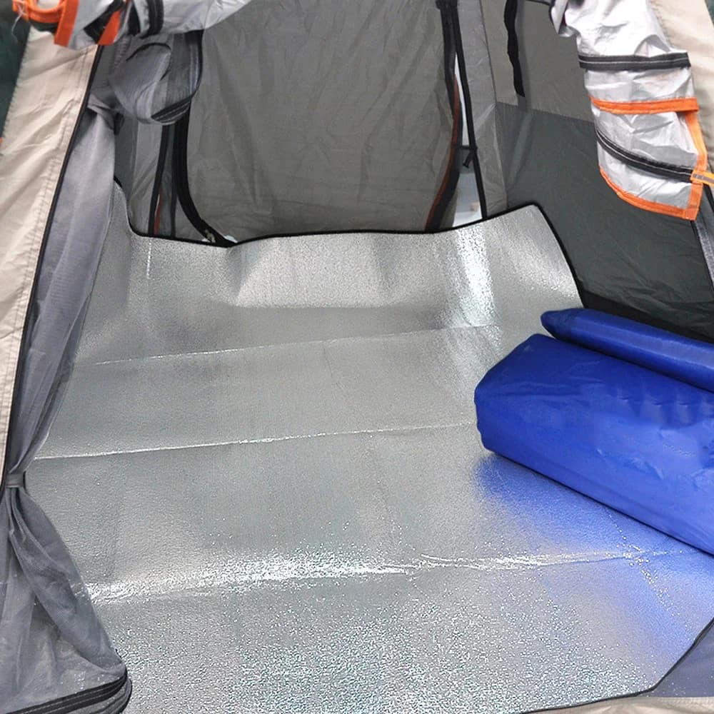 Waterproof Aluminum Foil Camping Mat Thermal Insulation Picnic Blanket Outdoor Tent Sleeping Mat Foam Mat Hiking Beach Travel