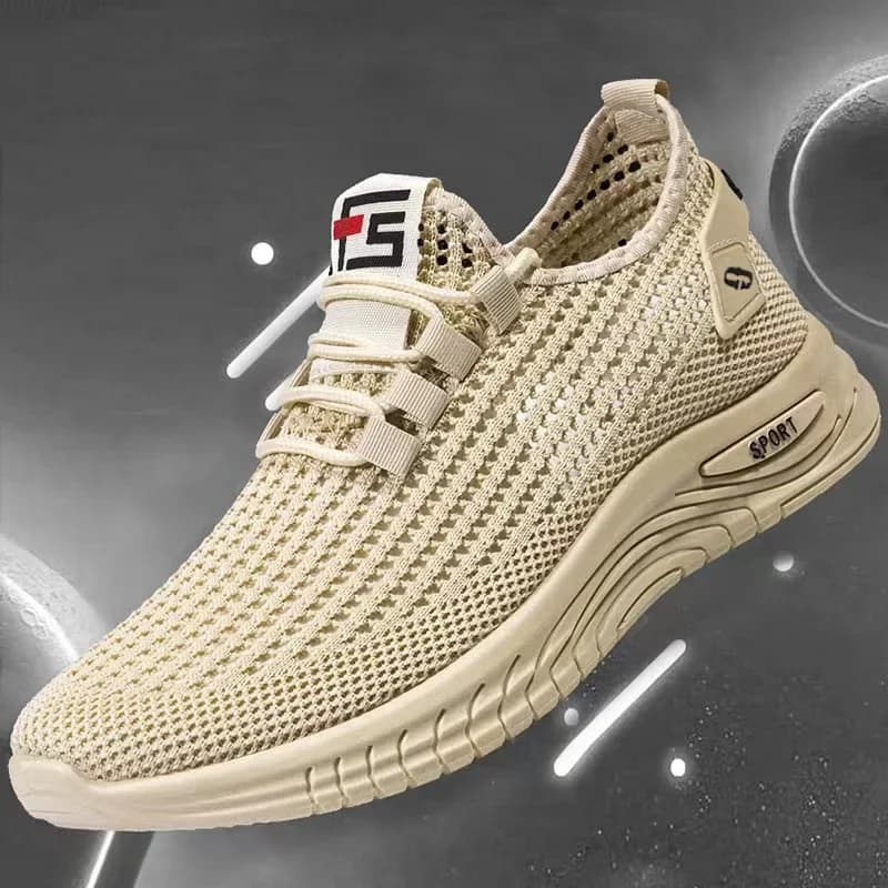 Scarpe da rete primaverili e autunnali Scarpe da uomo 2024 Scarpe da corsa leggere antiscivolo traspiranti in mesh sportivo per il tempo libero