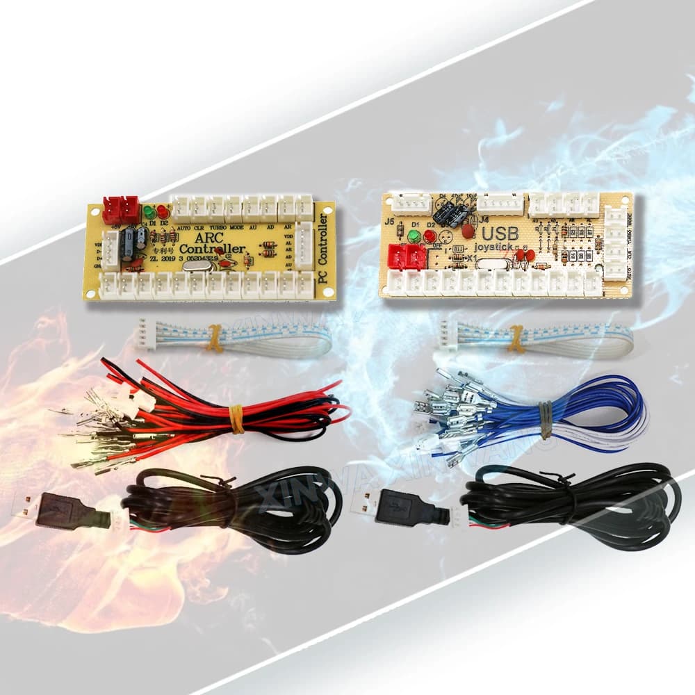 Arcade Stick Controller Zero Delay 5V USB Card for Pc Raspberry Pi Game Mame Joystick Card Cable Button Sanwa/Happ Style