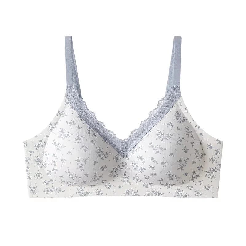 Bestseller 2026 Nuovo Arrivo Reggiseno Senza Cuciture con Motivo Floreale, Coppe Sottili, Sollevamento per Seno Piccolo, Morbido e Delicato sulla Pelle, Intimo Quotidiano da Donna