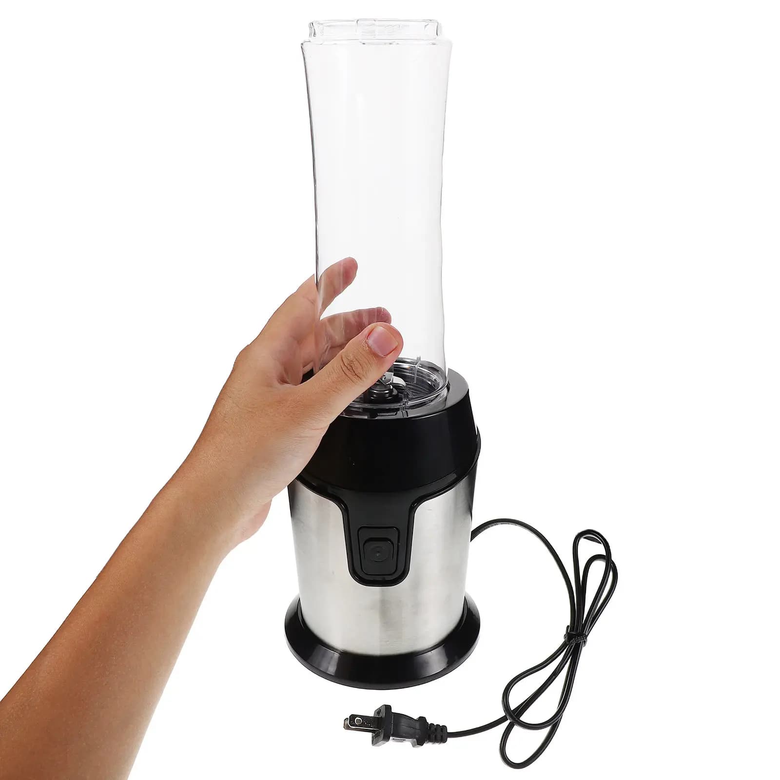1Set Portable Juicer Cup 600Ml Mini Blender for Fresh Juice Smoothies Baby Food Easy Clean Detachable Blades Sturdy Plastic