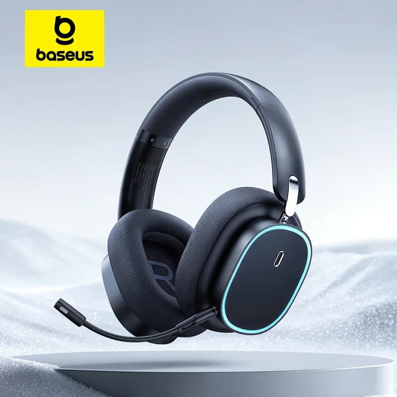 Baseus GH02 Wireless Gaming Headphones with Microphone Bluetooth Headphones 5.3 40 mm Driver High-private Headphones RGB 2.4G/wireless/cable