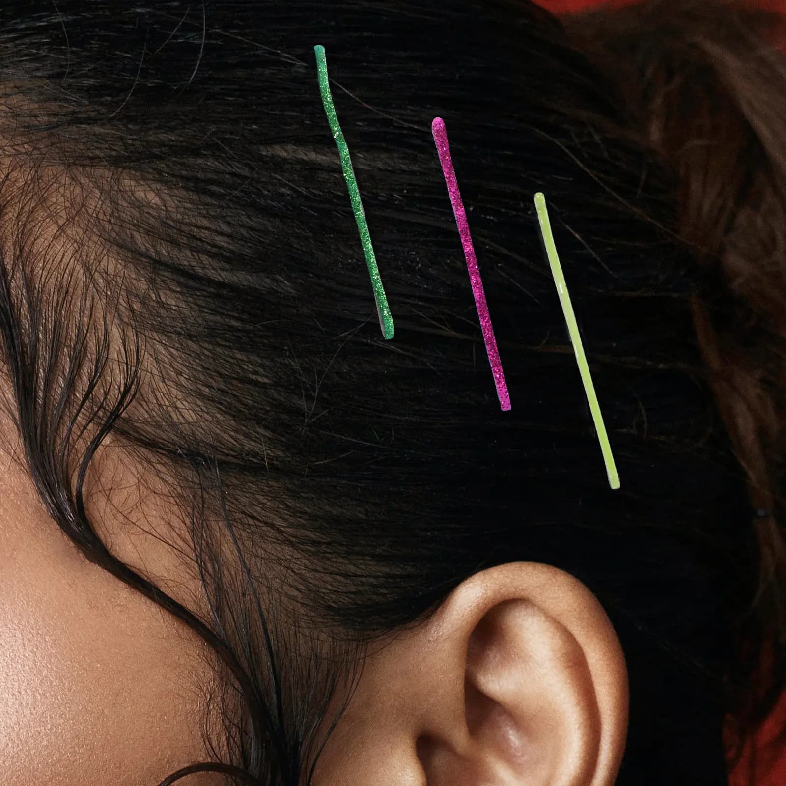 144pcs Glitter Clips Metal Bobby Pins Varnish Styling Barrettes For Thick Thin Long Short Hair Secure Bun Durable Lightweight