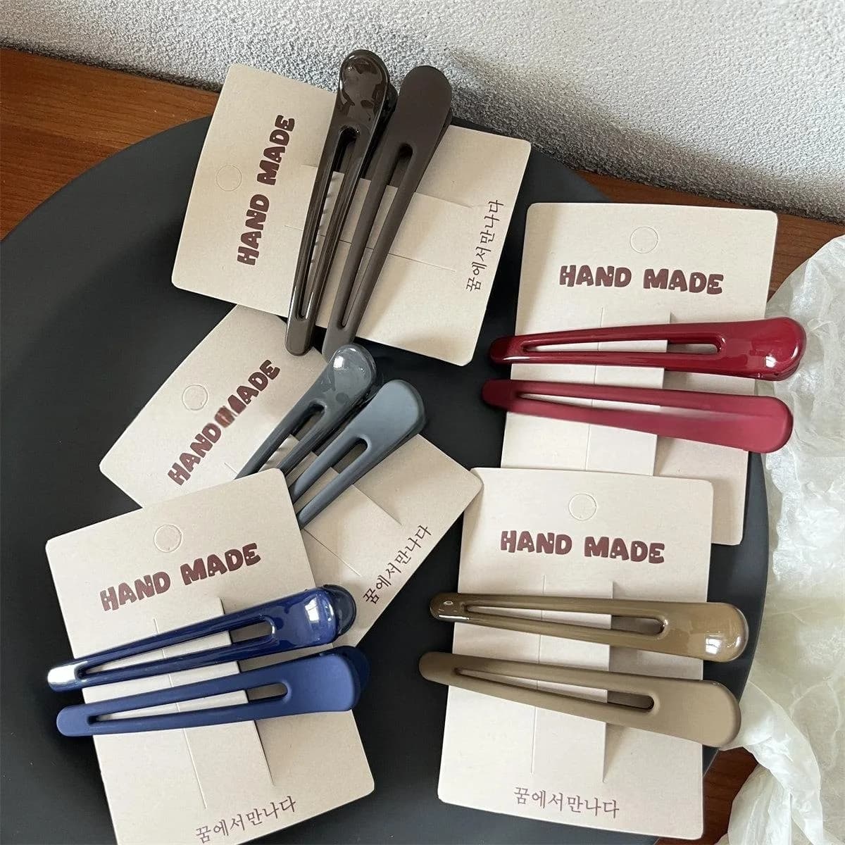 Nuova Molletta per Capelli Anti-Piega con Finitura Opaca, Grande Clip a Coccodrillo Senza Pieghe, Fermagli a Becco d'Anatra per Capelli Spessi, Barrette Laterali per Styling da Salone