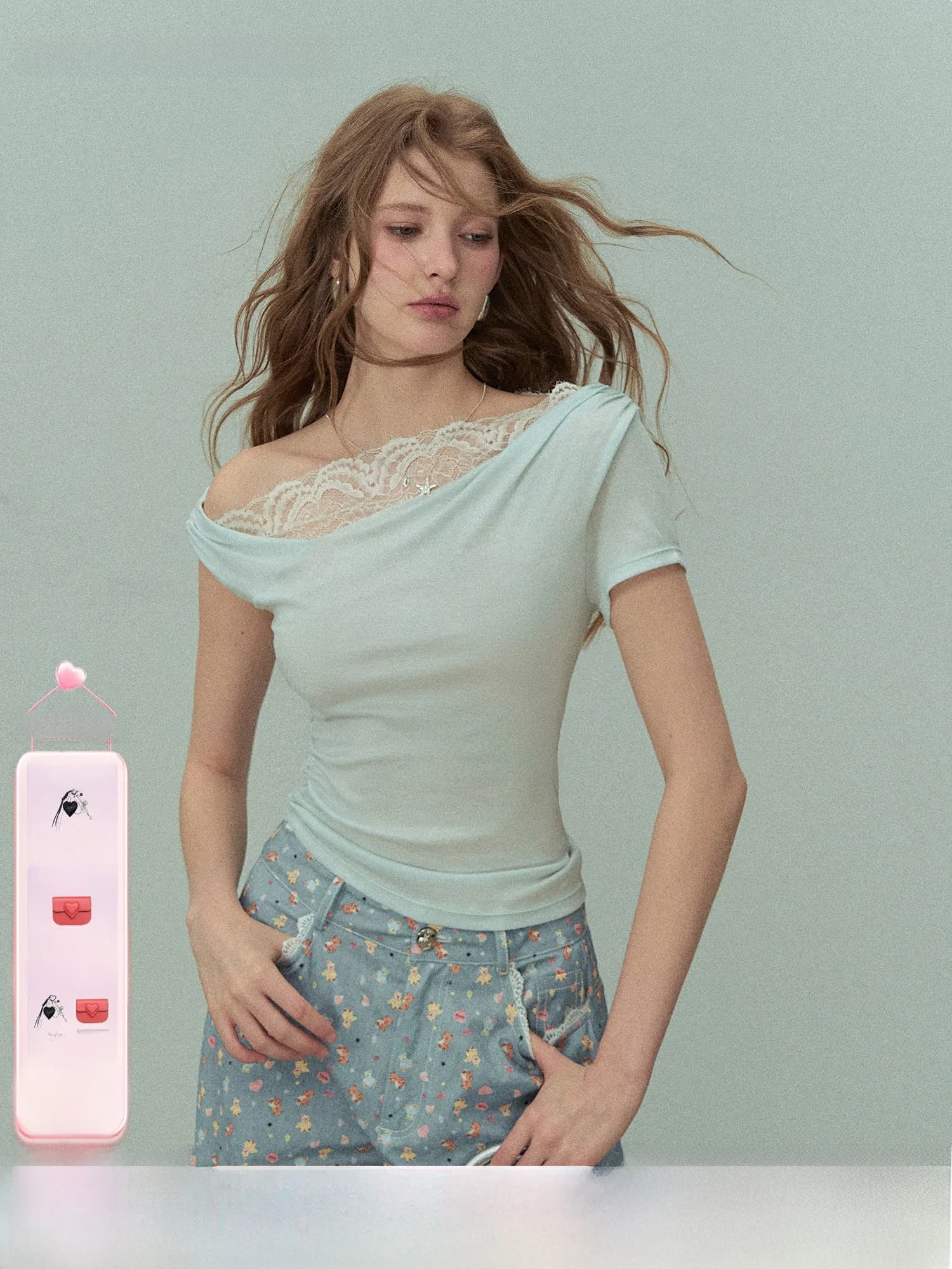 Lulusmiracle Dolphin Bay Summer New Simple Ballet Style T-shirt Swing Collar Short Sleeve Women's Fashion Breathable Clothing