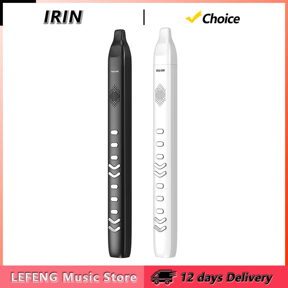 IRIN DC06 Electronic Saxophone Wind Digital Pocket Sax Mini Electric Blowpipe Built-in 10 Tone Bluetooth MIDI for Beginners