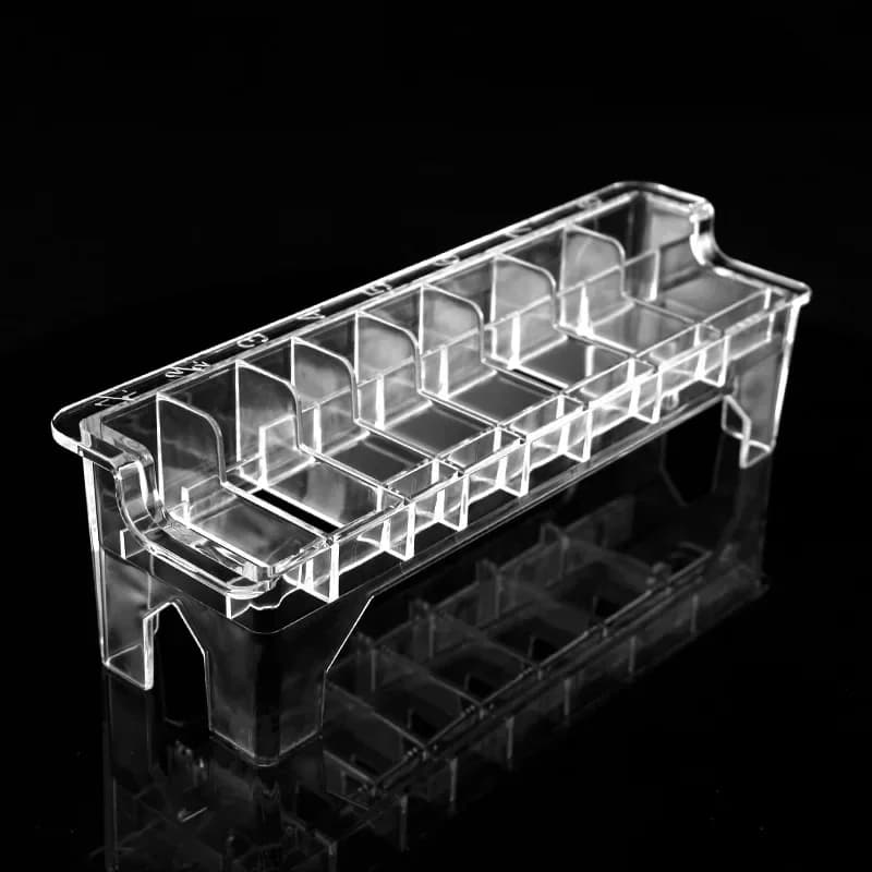 Scatola portaoggetti con base a 8 griglie per pettine guida limite universale per tagliacapelli 8P per accessori kit di strumenti per lo styling dei capelli da barbiere
