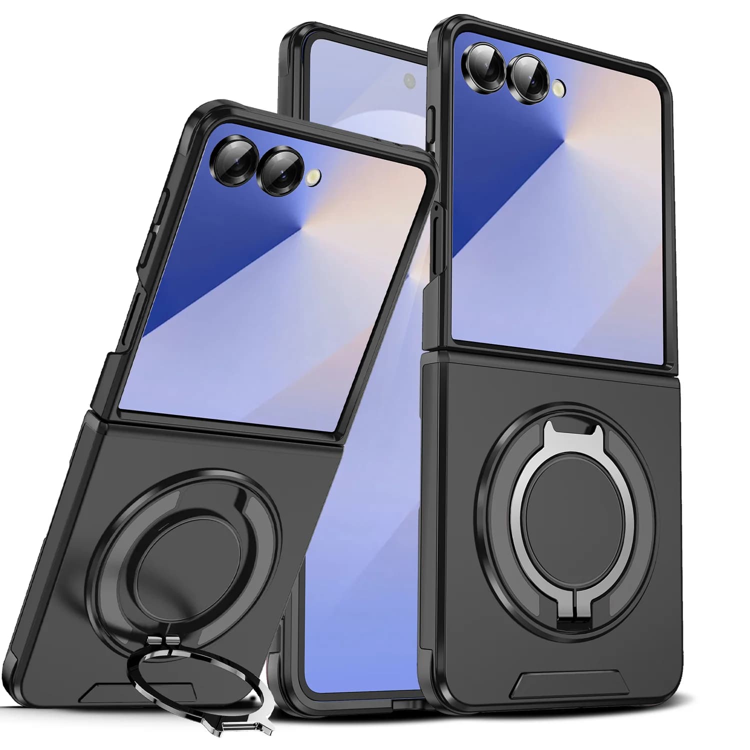 360 ° Magnetic bracket for phone case with Magsafe wireless charging for Samsung Z Flip 6 7 Antiqued protective case with Flip7FE bracket