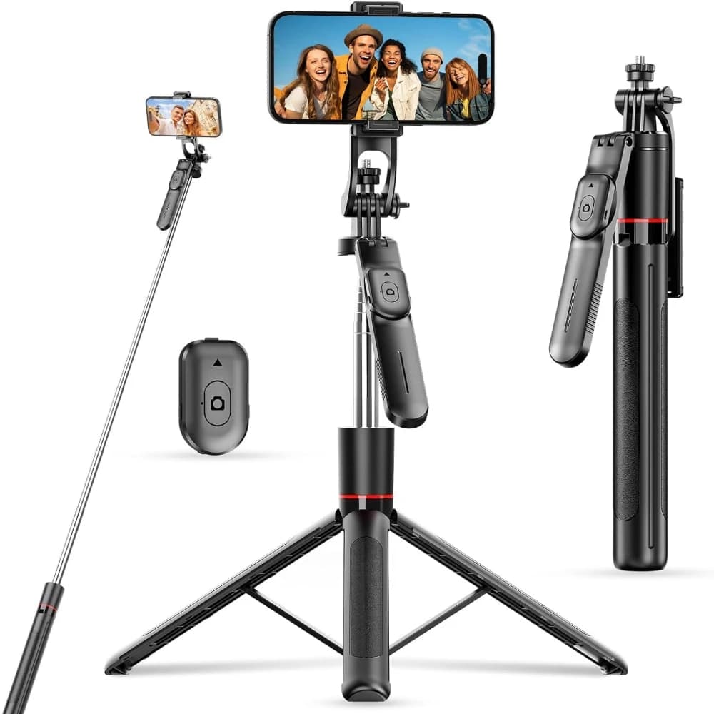 F16 Treppiede stabile Selfie Stick da tiro bilanciato e stabile 360 ° Riprese panoramiche Cellulare da 1708 mm per la registrazione video