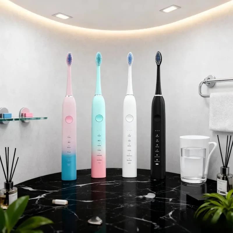 Ultra silent electric toothbrush Multiple cleaning mode Soft bristles Care of gums Waterproof design