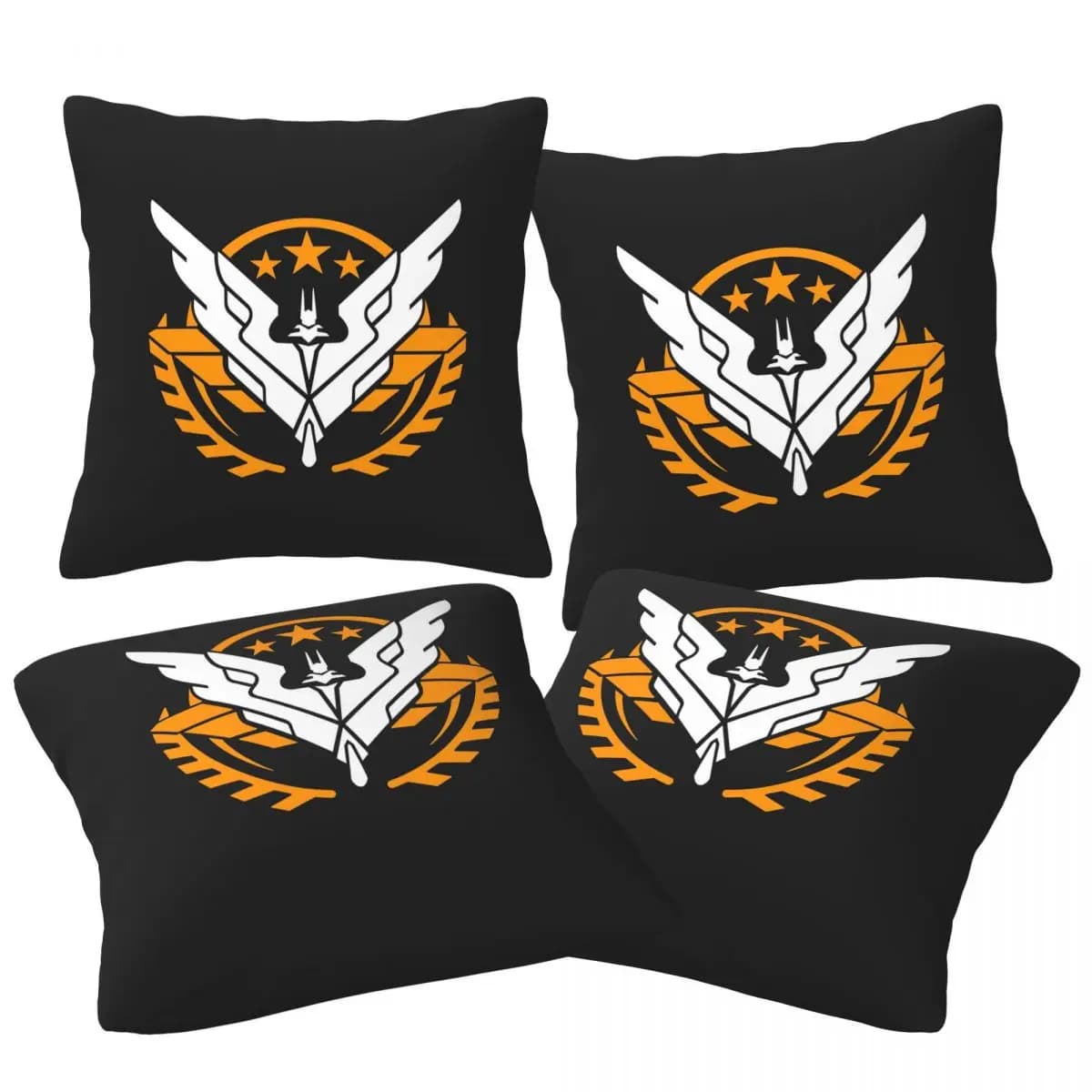 Elite Dangerous - Triple Elite 4 pezzi federa quadrata fodera per cuscino federa per divano di casa soggiorno