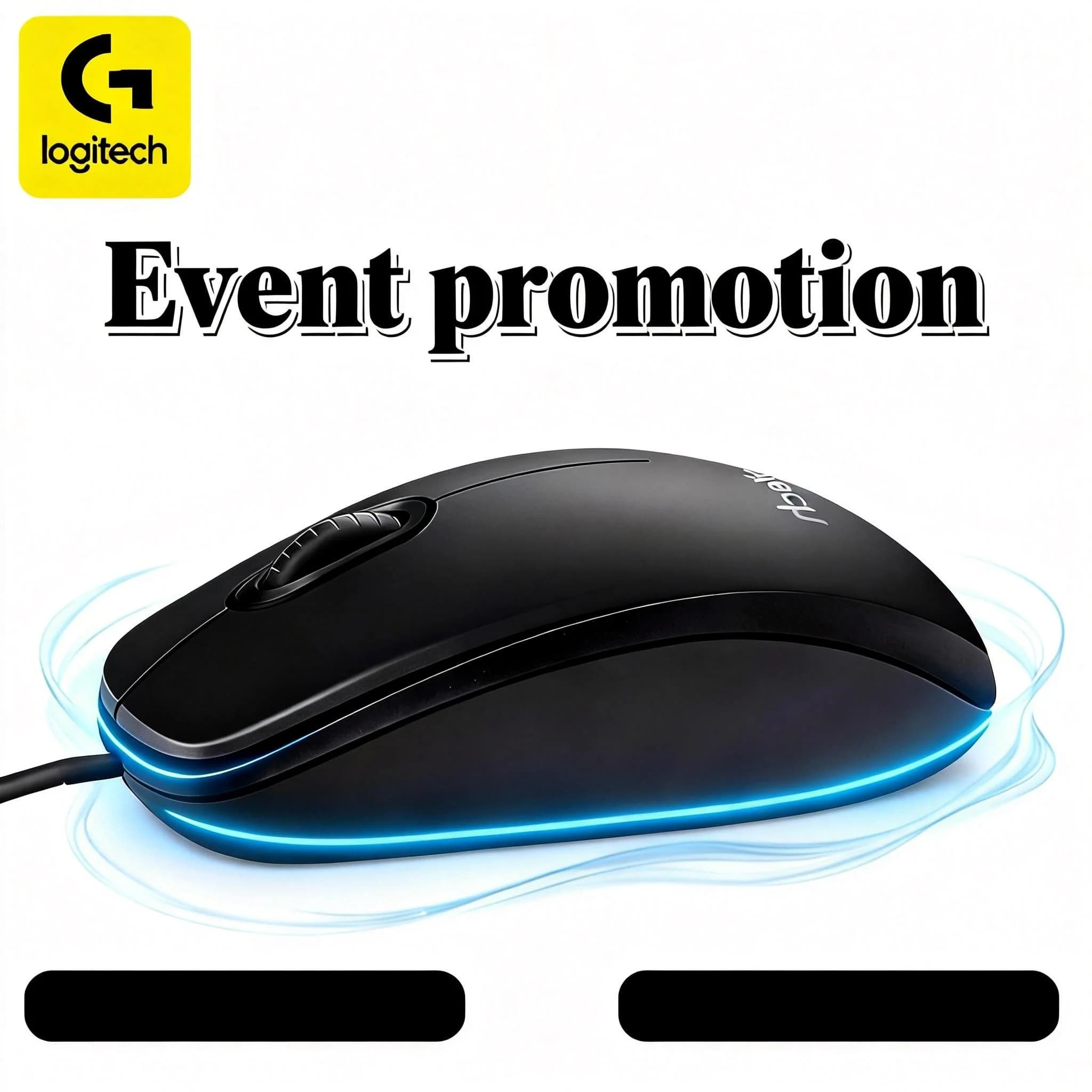 Mouse cablato Logitech M100R, nero, parte della serie M, offre un supporto affidabile per l'uso domestico, in ufficio e per il gaming.