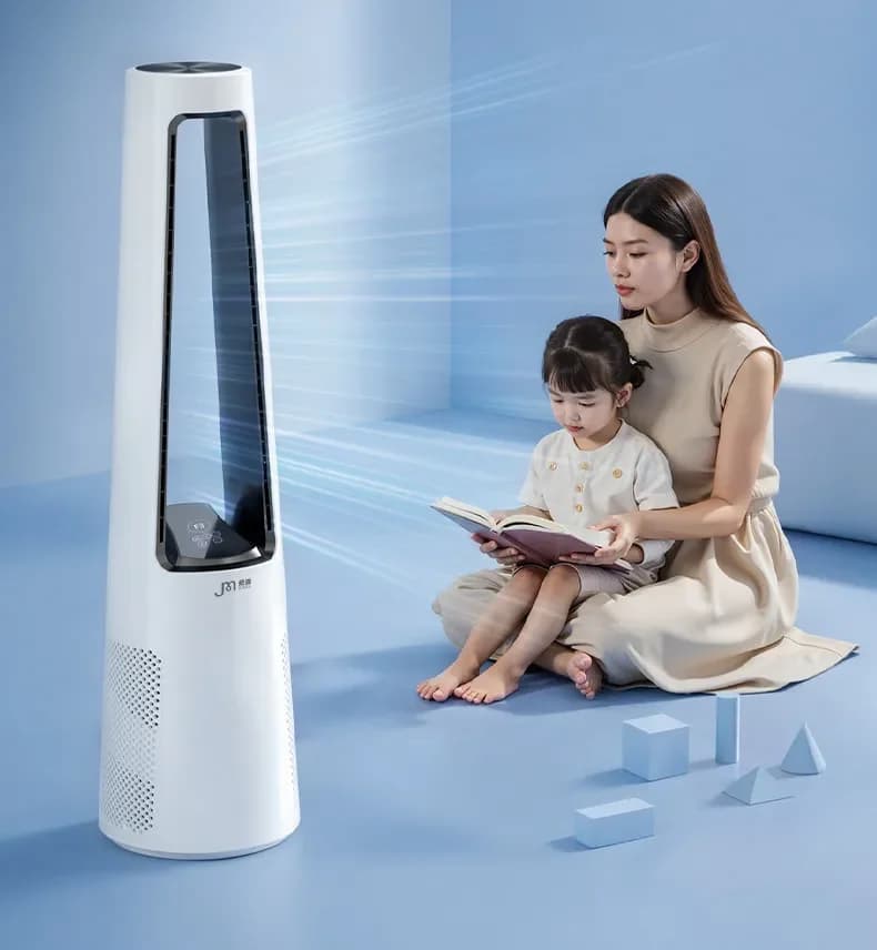 Ventilatore senza pale JIMAI 220V, nuovo ventilatore a torre, condizionatore d'aria, raffrescatore domestico a frequenza variabile per soggiorno e camera da letto, ventilatore elettrico HAW