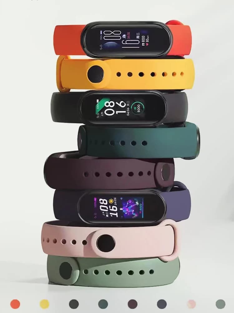 Silicone Strap for Xiaomi Mi Band 7 Wristband Miband 5 6 NFC Replacement Pulse Sport Kit Mi Band 7 6 3 4 5 Strap