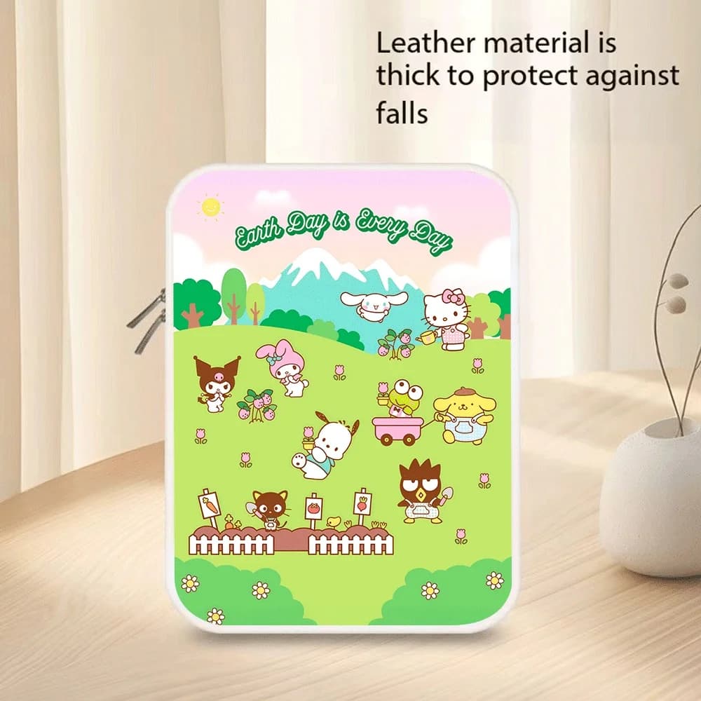 Custodia per Laptop in PU da 12, 13, 14, 15 Pollici con Personaggi Cartoon Hello Kitty, Kuromi, My Melody - Borsa Porta Tablet e Custodia per MacBook - Idea Regalo