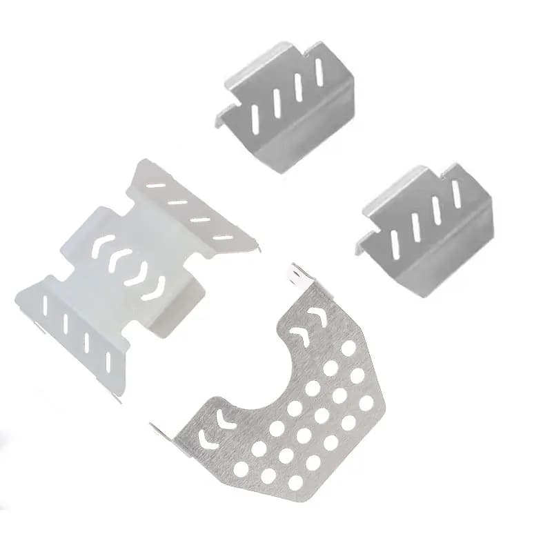 MJX H8H Versione Aggiornata, Piastra di Protezione Sottoscocca in Acciaio Inox per Auto RC, Installazione Senza Foratura