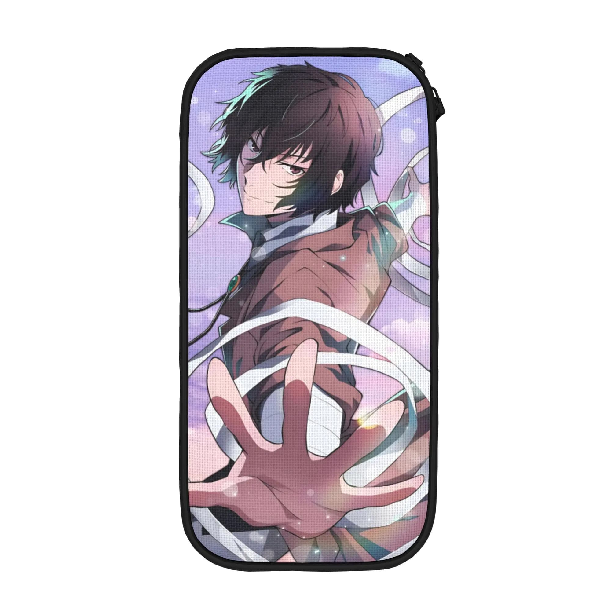 Astucci classici Dazai Bungo Stray Dogs, astucci per penne, scatole per penne, borse portaoggetti di grandi dimensioni per bambini, materiale scolastico, cancelleria con cerniera