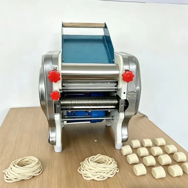 300mm Commercial Automatic Electric Dough Sheeter Noodle Making Pasta Maker Dough Roller Noodle Cutting Machine