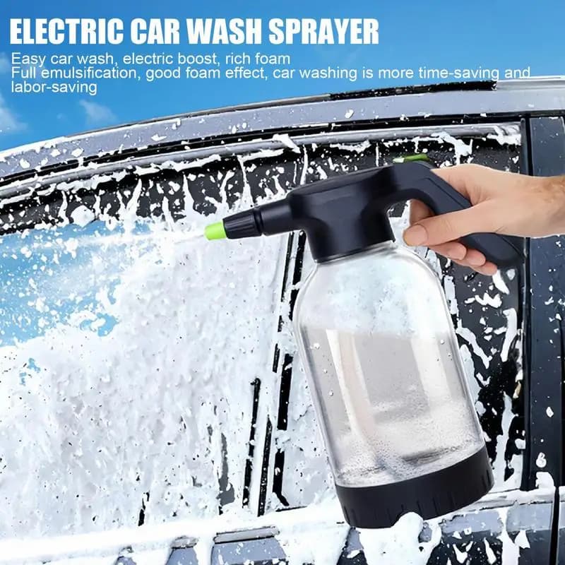 2L Electric Car Foam Sprayer Battery Plant Mister Spray Bottle Palma Automatic Washing Machine Details Cleaning Motorhome Kettle