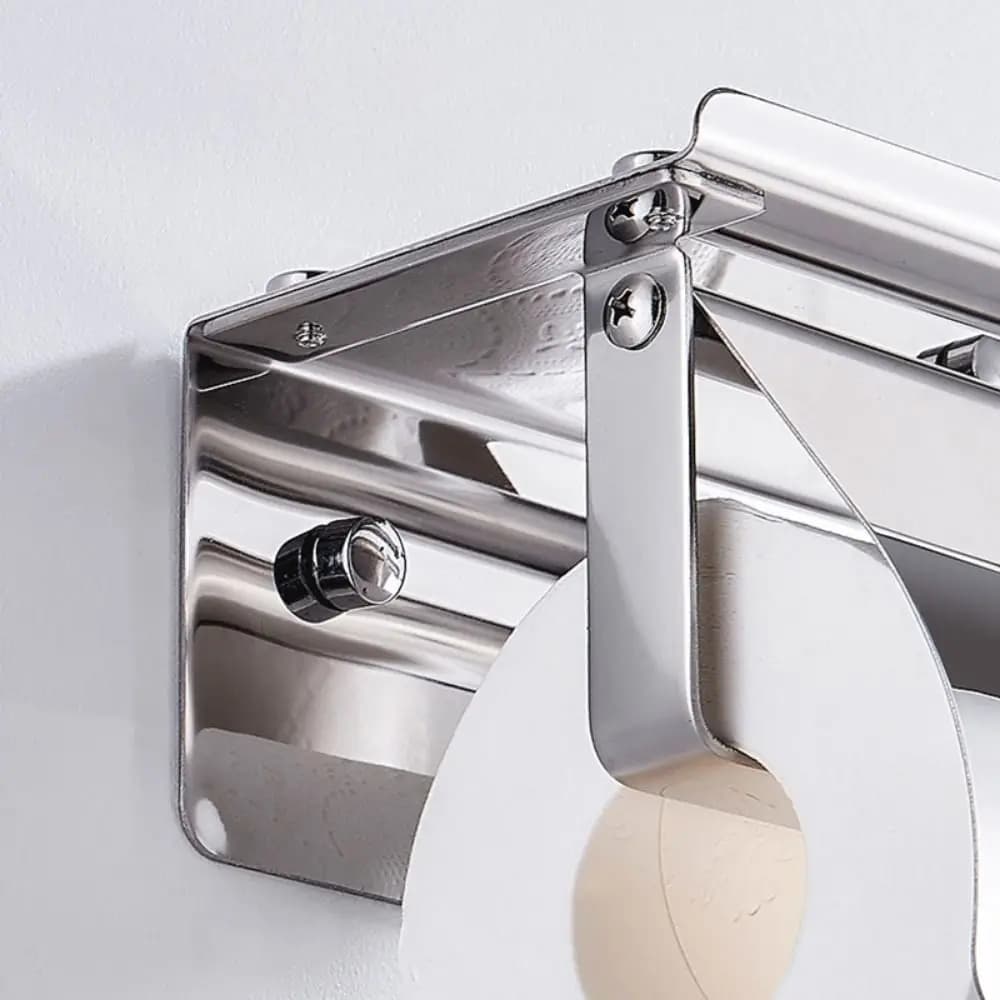Portasapone in nichel spazzolato Accessori da bagno Gancio in acciaio inossidabile 304 Portasciugamani Porta carta igienica Portarotolo