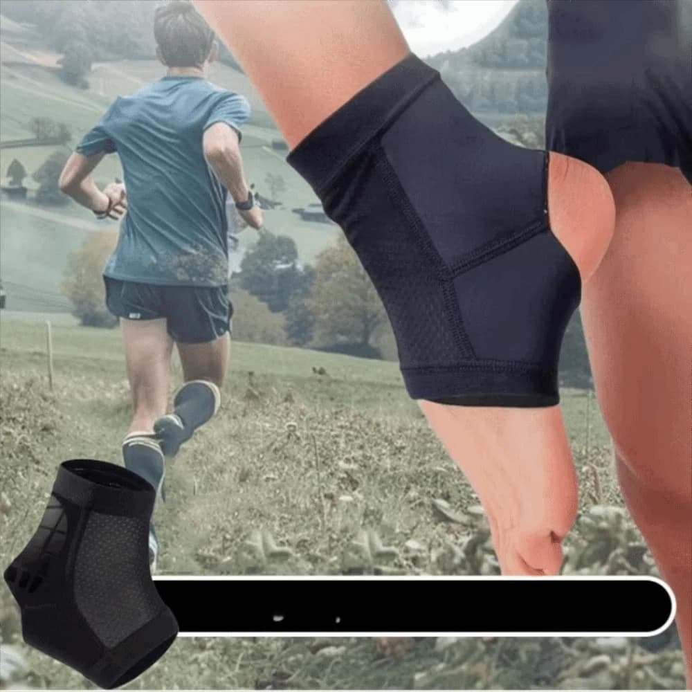 Supporto per Caviglia con Stabilizzazione Laterale, Compressione Regolabile, Protezione Articolare, Supporto in Nylon per Recupero da Infortuni