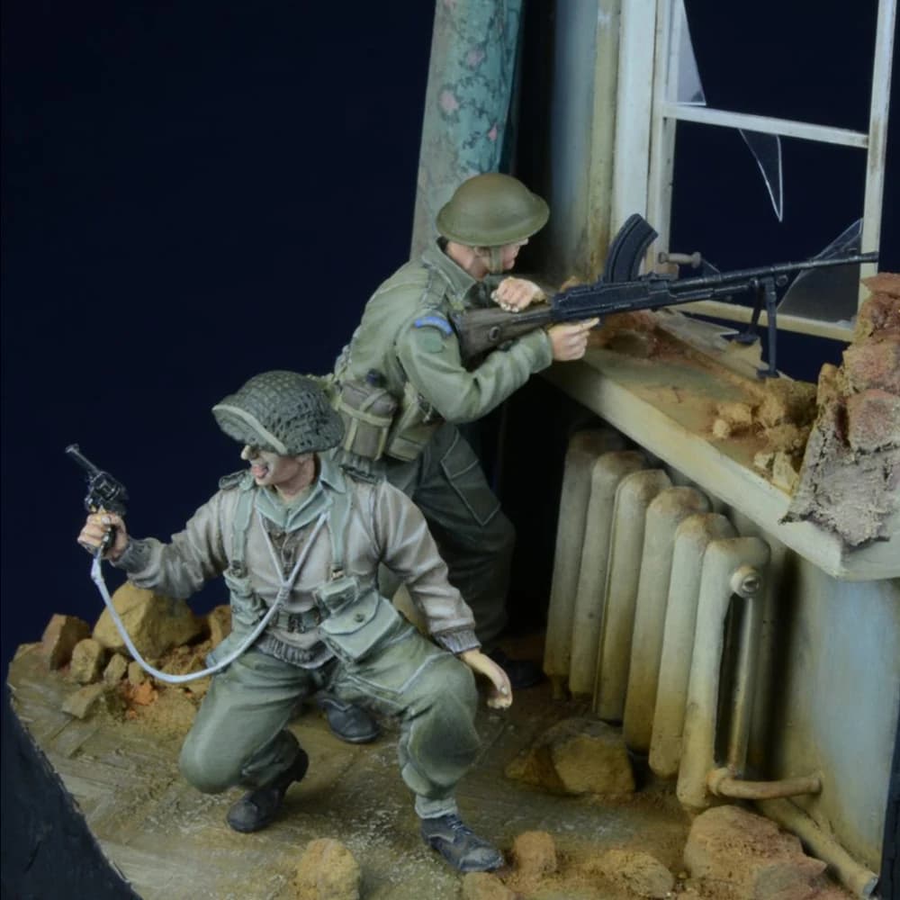 Kit modello non verniciato con figura in resina 1/35, tema militare, soldati della Seconda Guerra Mondiale, GK non assemblato e non verniciato