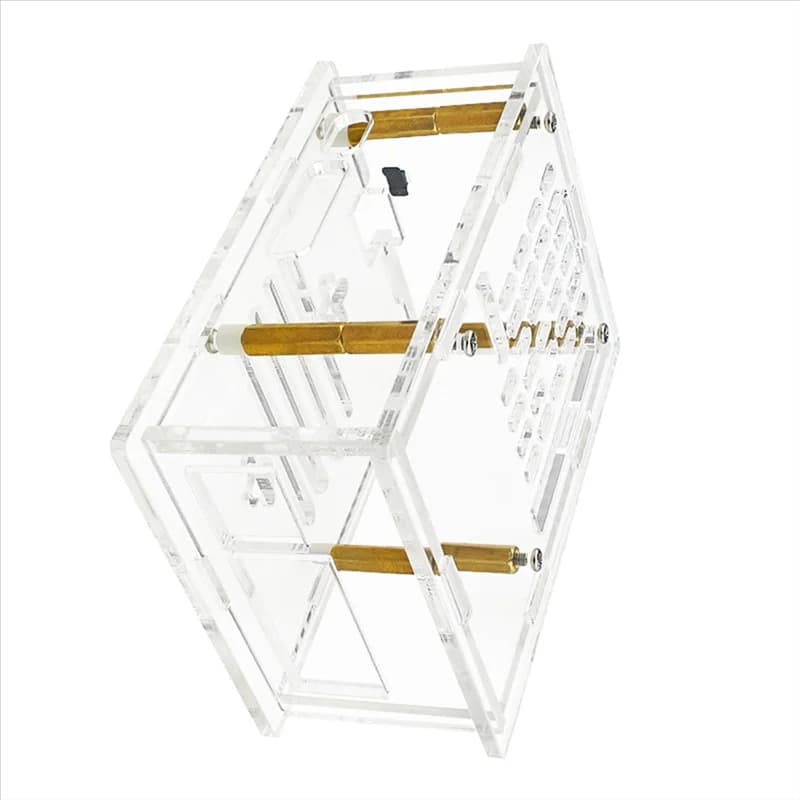New! !For Raspberry Pi 5 Acrylic Protective Housing Heat Sink Adaptation Transparent protective shell