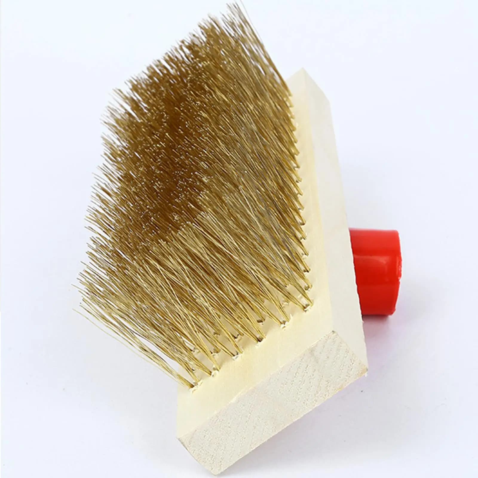 Brush for Cleaning Floors, Head Multipurpose Brush Robusta with Wire Metallic, Push Brush for Cleaning Surfaces in Tiles and Garden