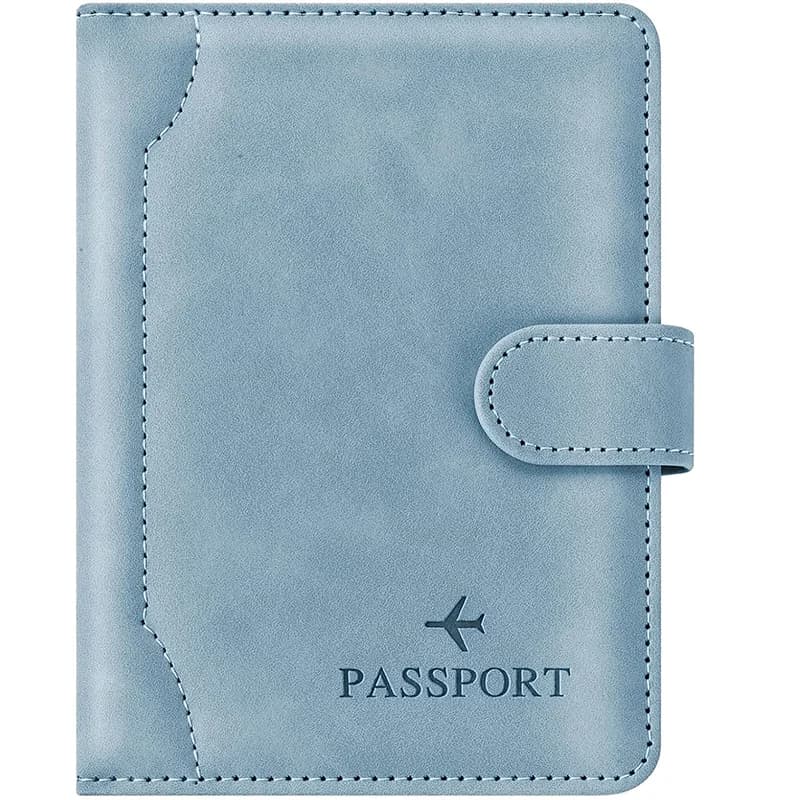 Porta Passaporto per Accessori da Viaggio, Custodia RFID per Passaporto per Donne e Uomini