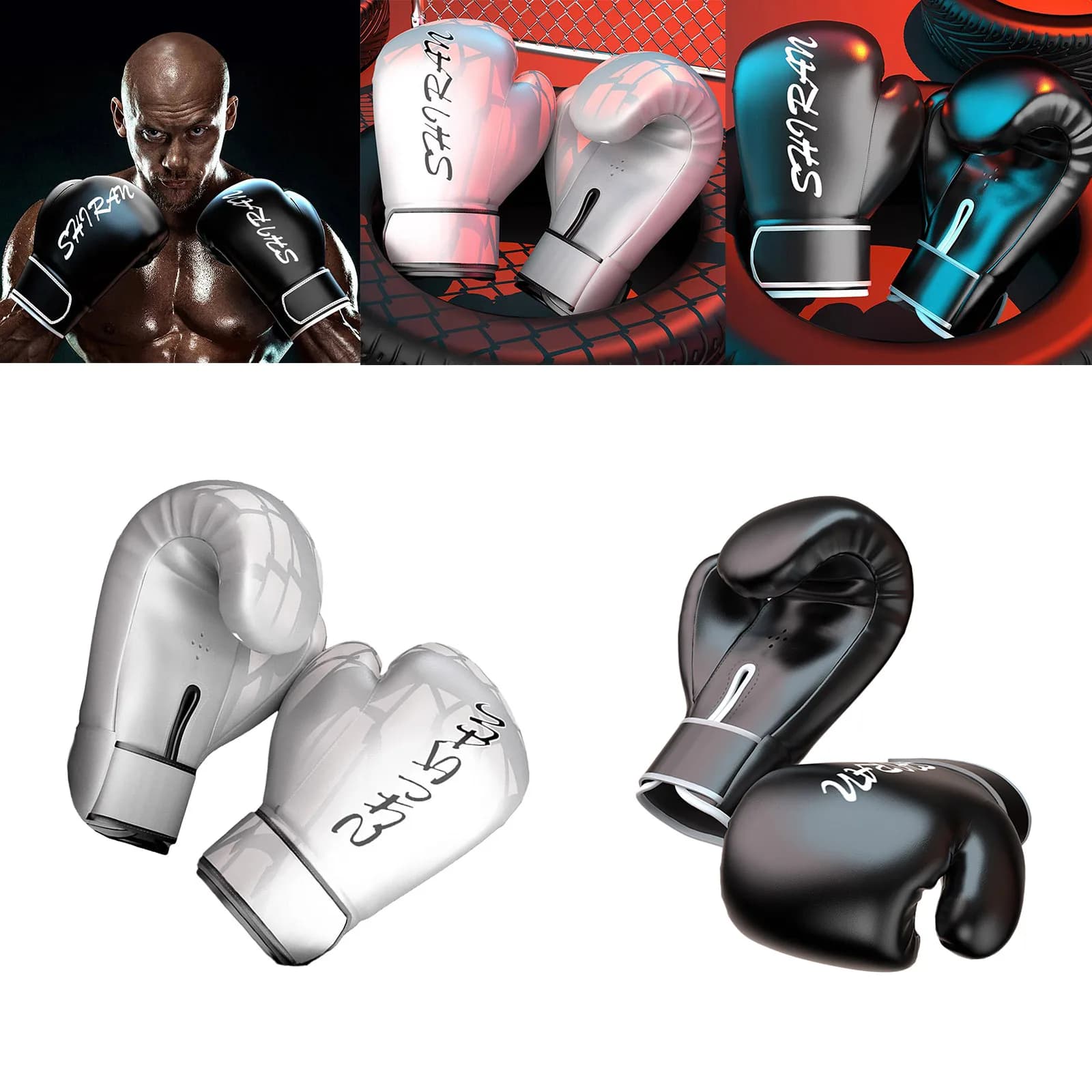 Guantoni da Boxe Professionali per Allenamento, Sparring, Kickboxing e Palestra