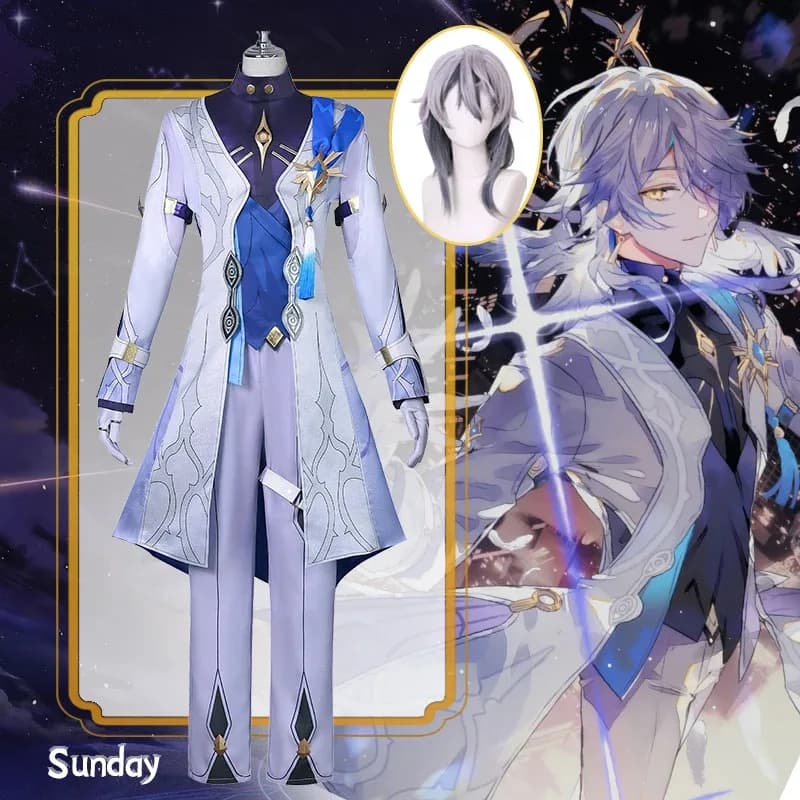 Costume cosplay domenicale Honkai Star Rail Carnevale Parrucca uniforme Anime Costumi di Halloween Uomo Abiti per personaggi del gioco