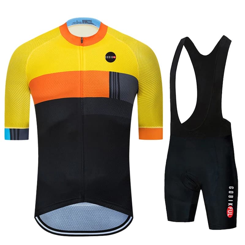 KBORA Cycling Jersey Set for men, road bikes, shorts with bicycle straps, MTB clothing, Cycling, 2022